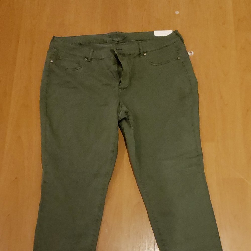 Olive green stretch plus size 22w